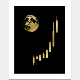 To The Moon Crypto Bull Run Posters and Art